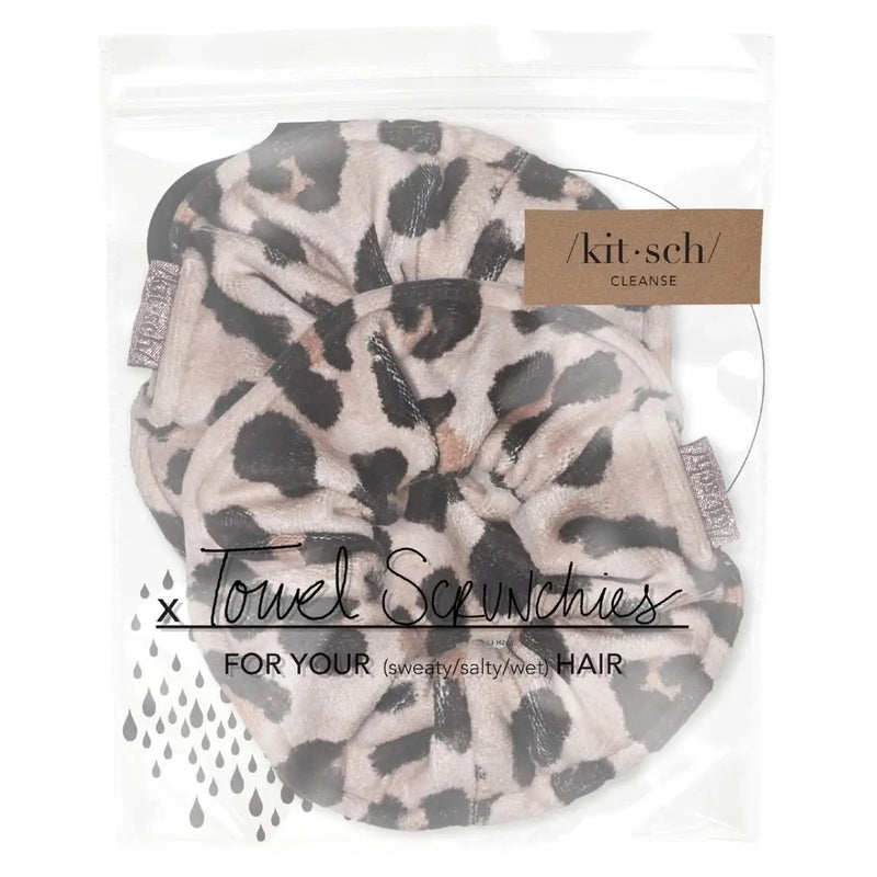Microfiber Oversized Towel Scrunchies -Two Pack