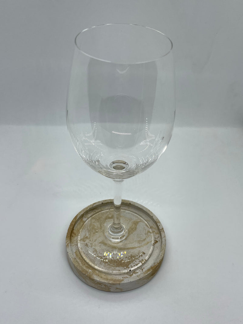 Gold Marble  Concrete Candle or Drink Coasters